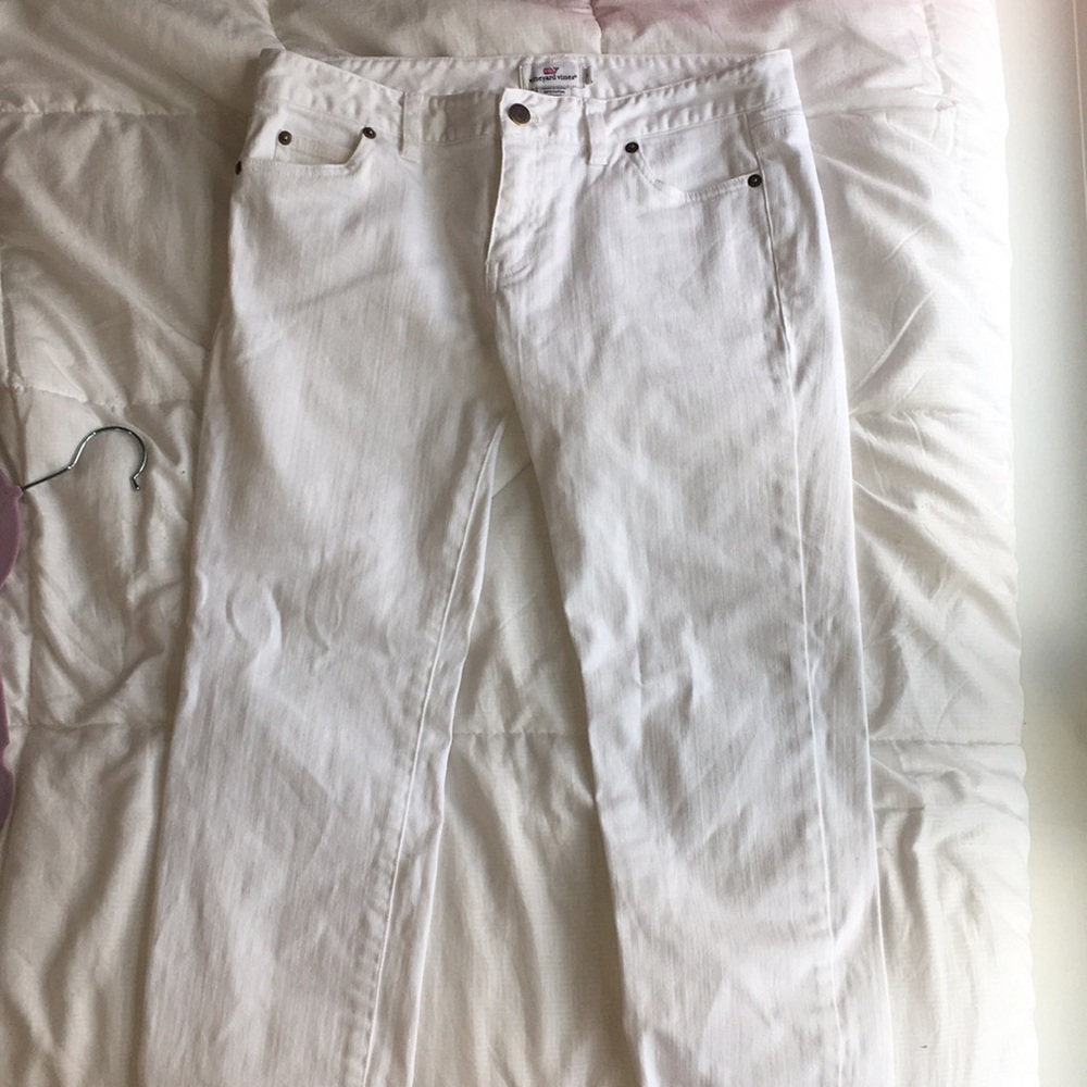 White jean pants